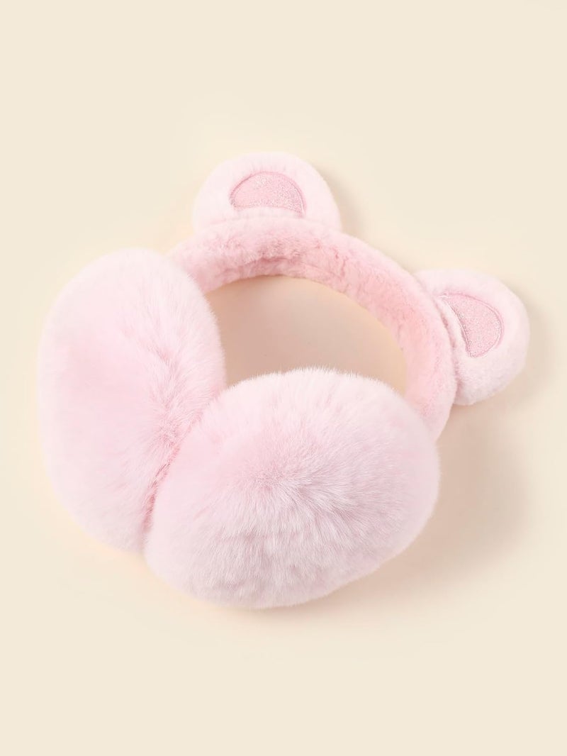 KEEPFLY Store Kids Girls Winter Earmuffs Warm Cute Plush Cat Ears Muffs Toddler Boys Ear Warmer Outdoor Ear Covers - Image 4